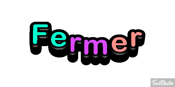 Fermer Effet de texte