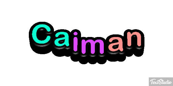 Caimán Efekt tekstowy