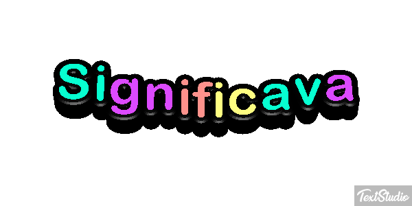 Significava Efeito do texto
