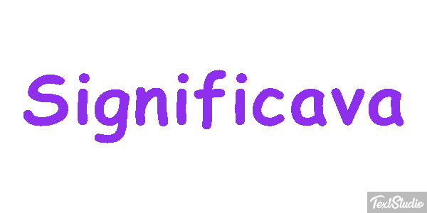 Significava Efeito do texto