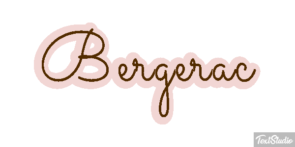 Bergerac Text effect