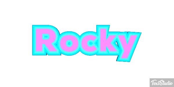 Rocky Efekt tekstowy