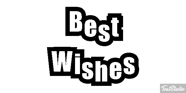 Best Wishes Text effect