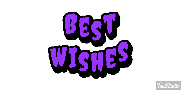Best Wishes Text effect