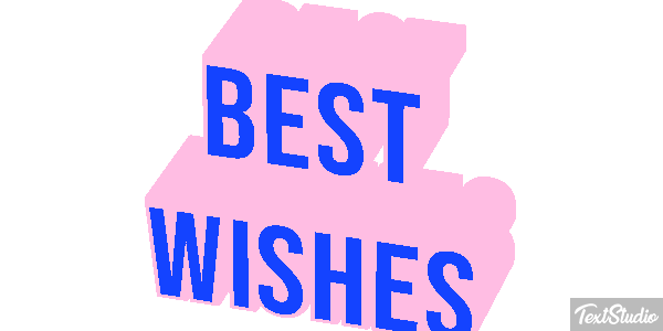 Best Wishes Text effect