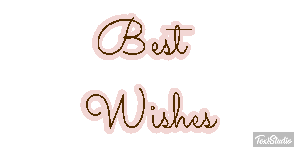 Best Wishes Text effect
