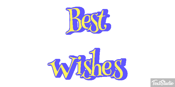 Best Wishes Text effect