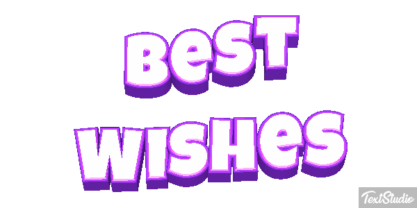 Best Wishes Text effect