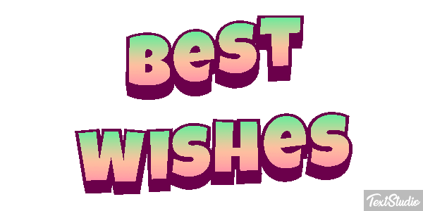 Best Wishes Text effect