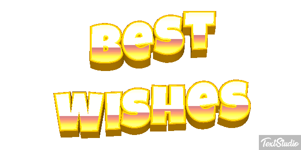 Best Wishes Text effect