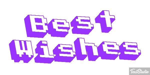 Best Wishes Text effect