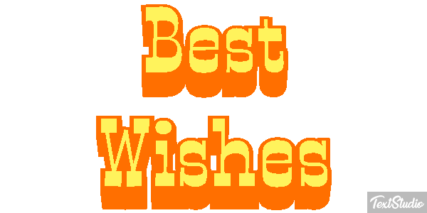Best Wishes Text effect