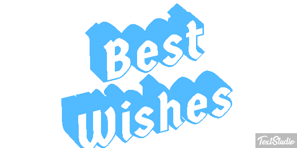 Best Wishes Text effect
