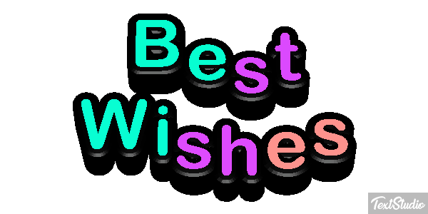 Best Wishes Text effect