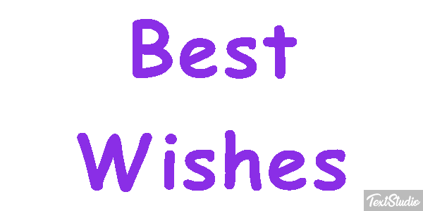 Best Wishes Text effect