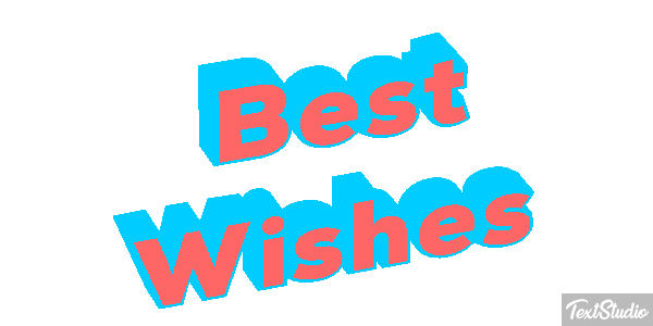 Best Wishes Text effect