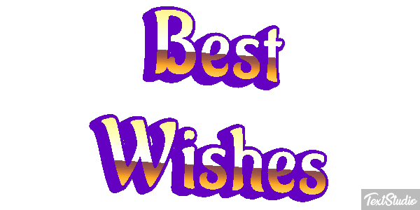 Best Wishes Text effect