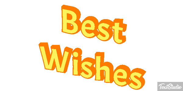 Best Wishes Text effect