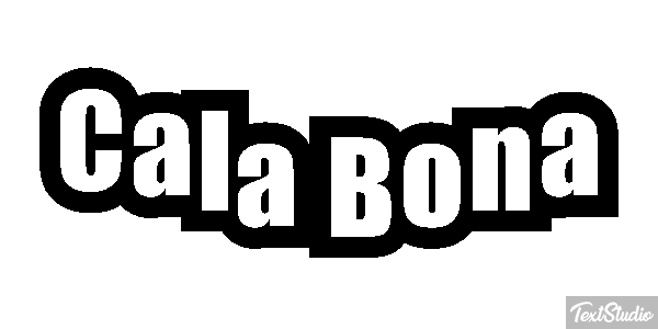 Cala Bona Efekt tekstowy