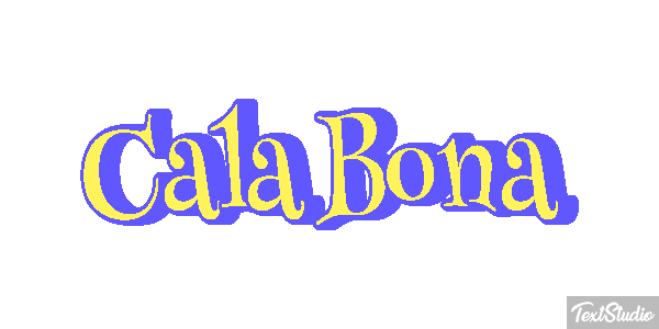 Cala Bona Efekt tekstowy