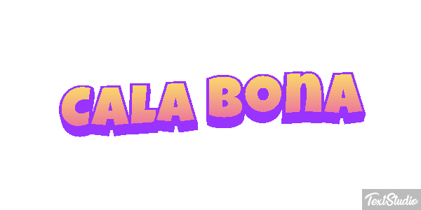 Cala Bona Efekt tekstowy
