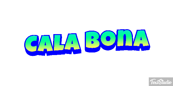 Cala Bona Efekt tekstowy