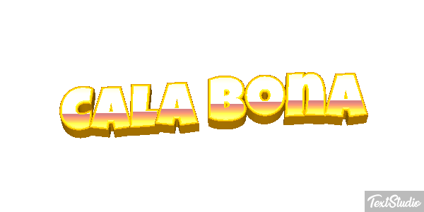 Cala Bona Efekt tekstowy