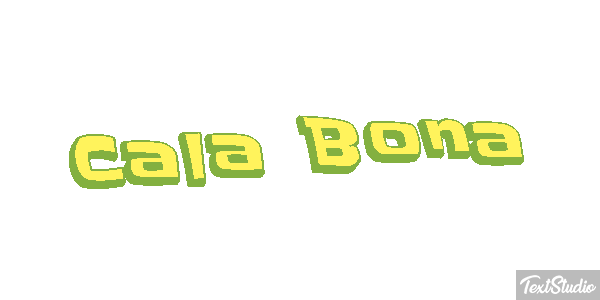 Cala Bona Efekt tekstowy