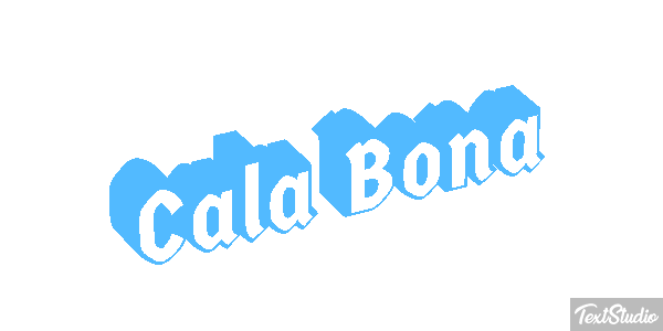 Cala Bona Efekt tekstowy