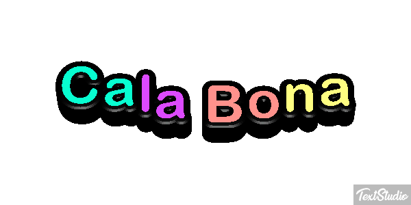 Cala Bona Efekt tekstowy