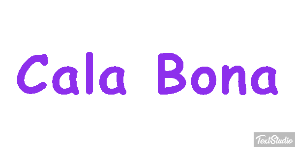 Cala Bona Efekt tekstowy