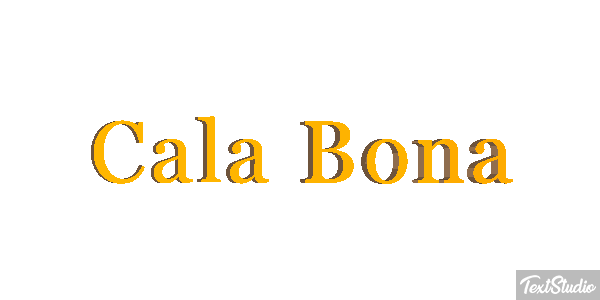 Cala Bona Efekt tekstowy