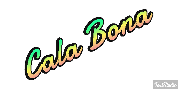 Cala Bona Efekt tekstowy