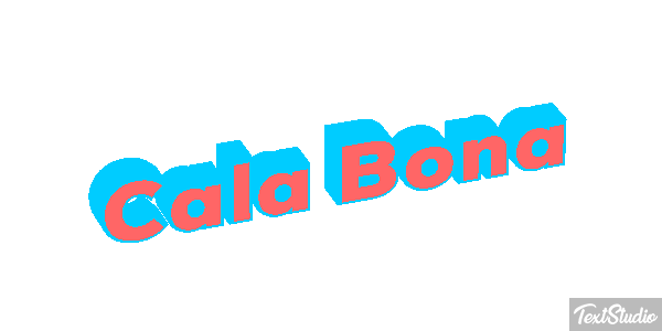 Cala Bona Efekt tekstowy