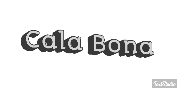 Cala Bona Efekt tekstowy