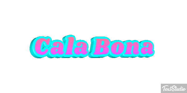 Cala Bona Efekt tekstowy