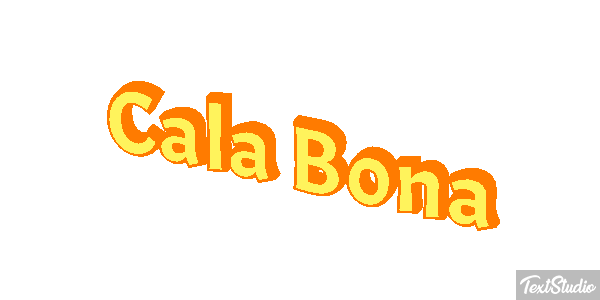 Cala Bona Efekt tekstowy