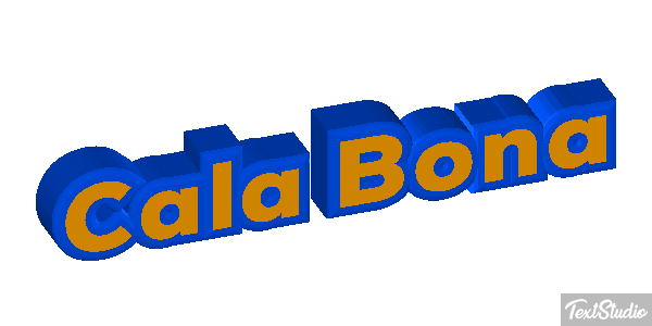 Cala Bona Efekt tekstowy