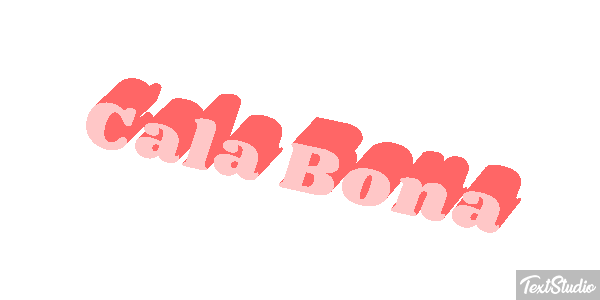 Cala Bona Efekt tekstowy