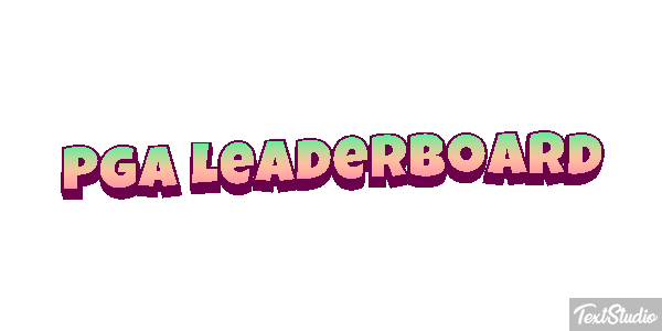 Pga Leaderboard Tekst effect
