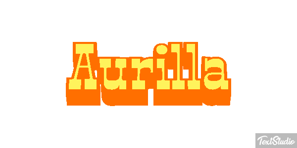 Aurilla Text effect