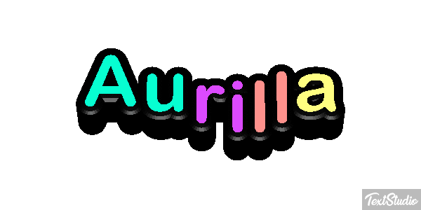 Aurilla Text effect