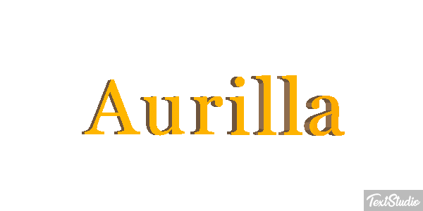 Aurilla Text effect