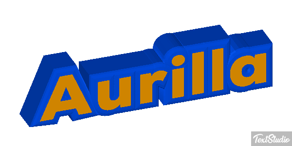 Aurilla Text effect
