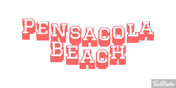 Pensacola Beach Metin efekti