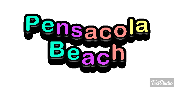 Pensacola Beach Metin efekti
