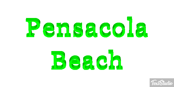 Pensacola Beach Metin efekti