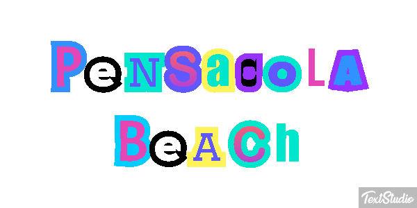 Pensacola Beach Metin efekti