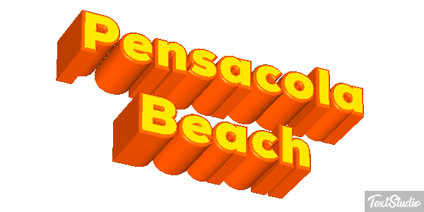 Pensacola Beach Metin efekti