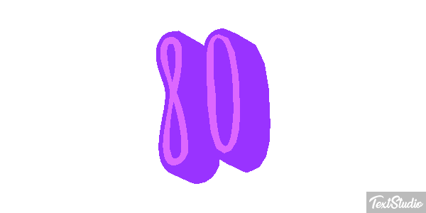 80 Efecto de texto